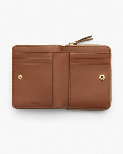 The Leather Mini Compact Wallet Camel Marc Jacobs / WALLETS