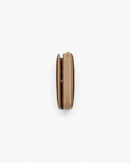 The Leather Mini Compact Wallet Camel Marc Jacobs / WALLETS