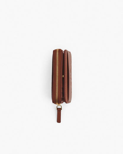The Leather Mini Compact Wallet Argan Oil Marc Jacobs / WALLETS