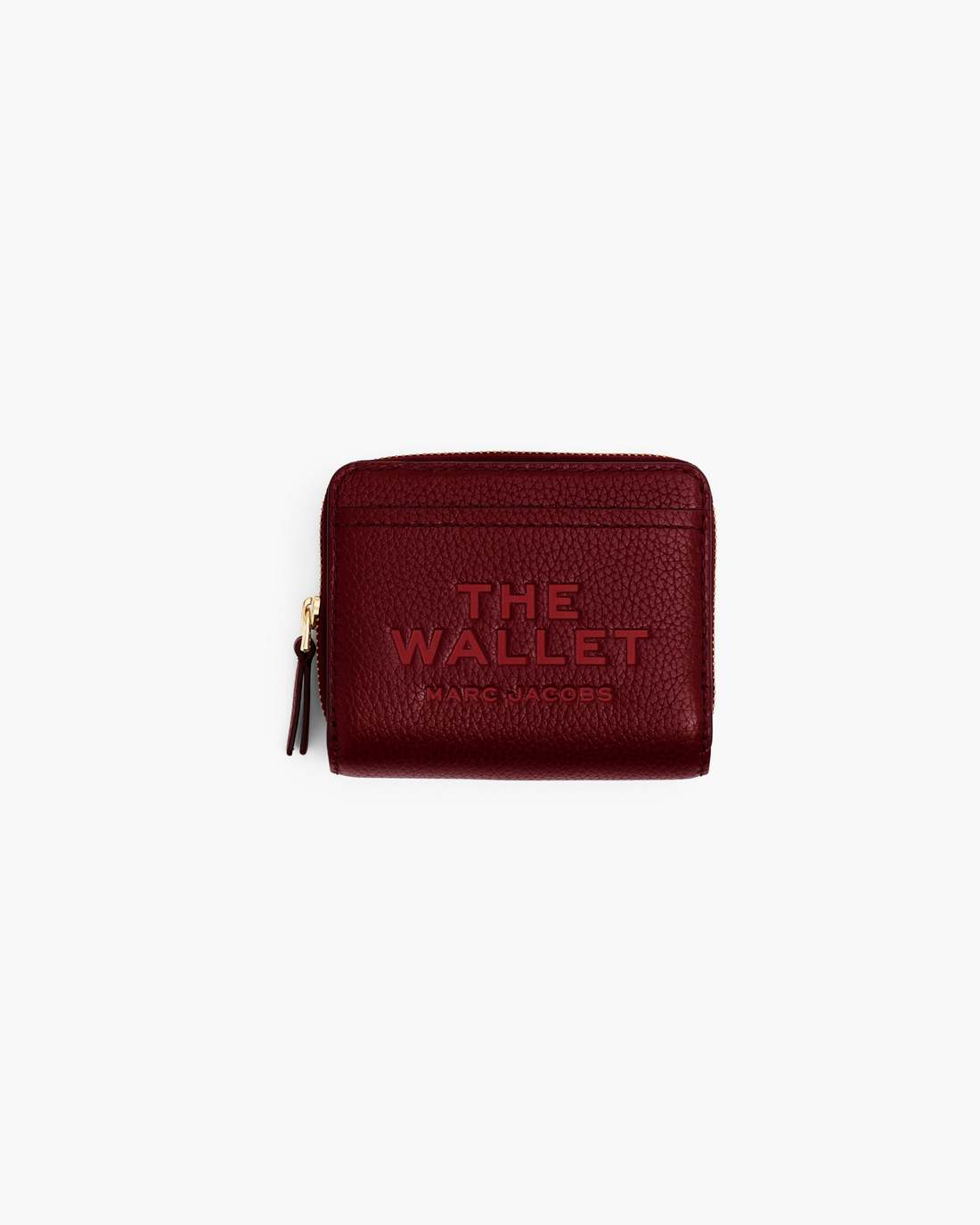 The Leather Mini Compact Wallet Cherry Marc Jacobs / WALLETS