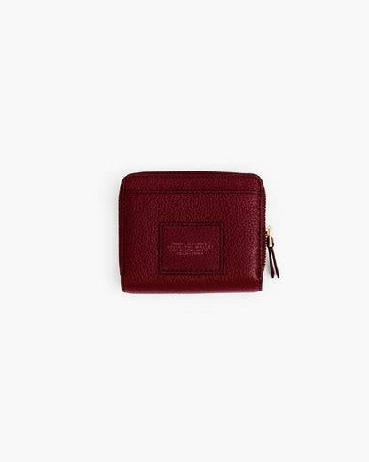 The Leather Mini Compact Wallet Cherry Marc Jacobs / WALLETS