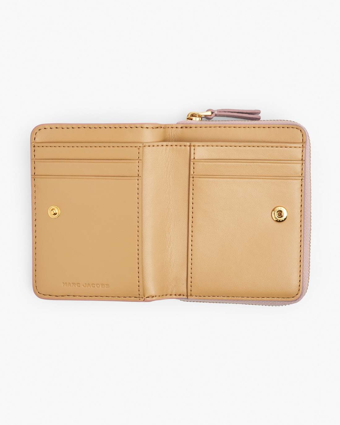 The Leather Mini Compact Wallet Rose Marc Jacobs / WALLETS