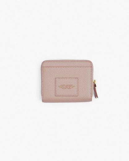 The Leather Mini Compact Wallet Rose Marc Jacobs / WALLETS