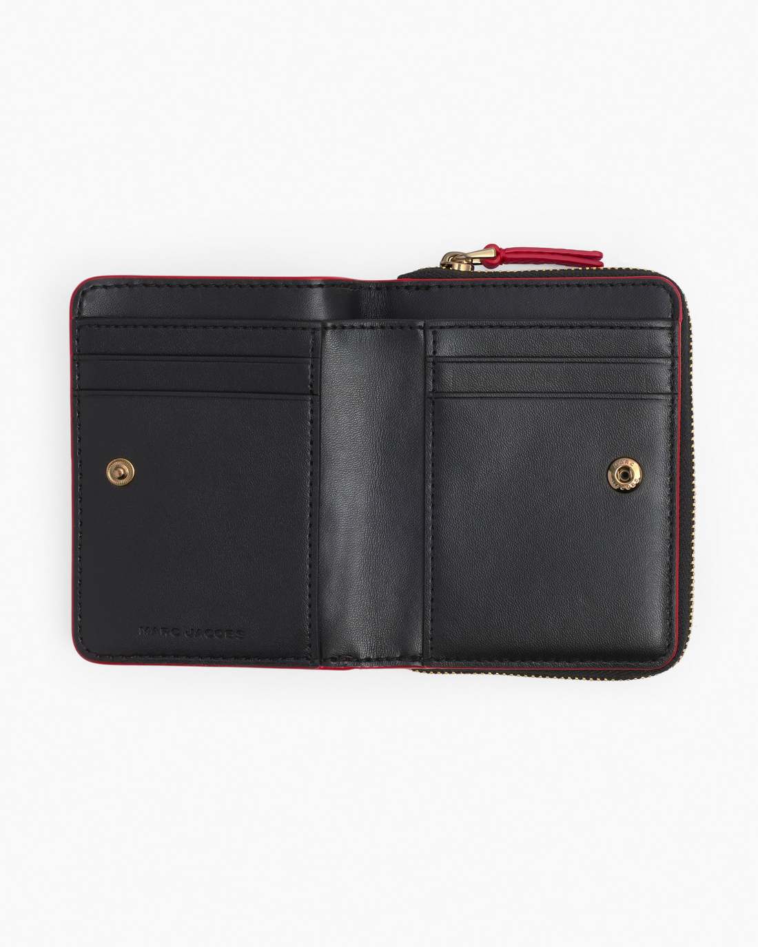 The Leather Mini Compact Wallet True Red Marc Jacobs / WALLETS