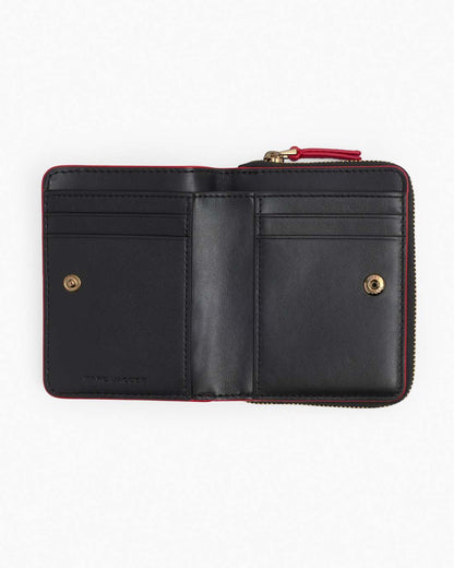 The Leather Mini Compact Wallet True Red Marc Jacobs / WALLETS