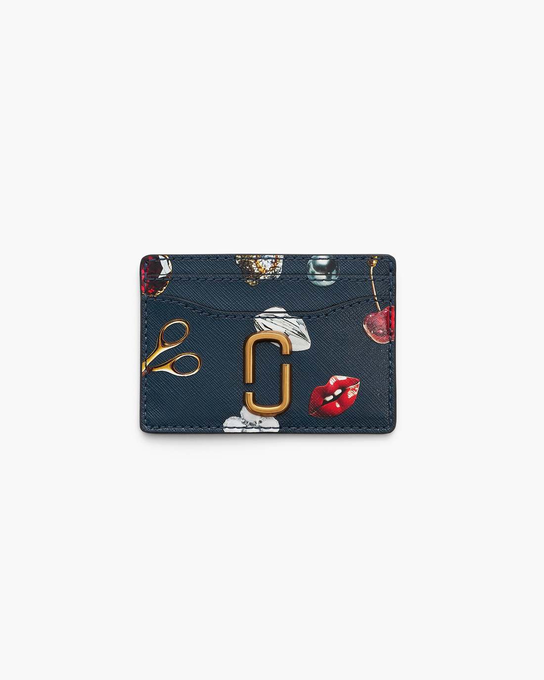 The Trinket Utility Snapshot Card Case Navy Multi Marc Jacobs / WALLETS|NEW ARRIVALS