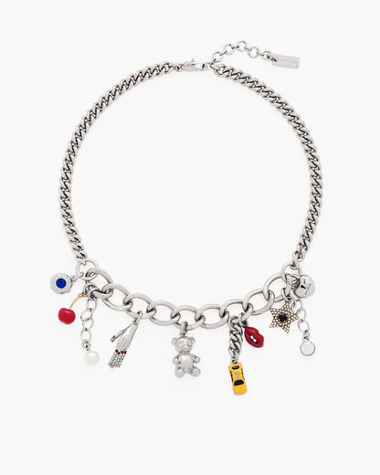 Marc Jacobs The Trinket Charm Necklace Silver/Multi