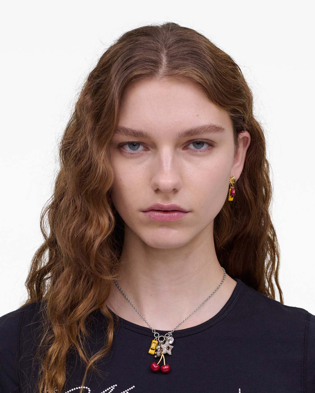 Marc Jacobs The Trinket Cluster Necklace Silver/Multi