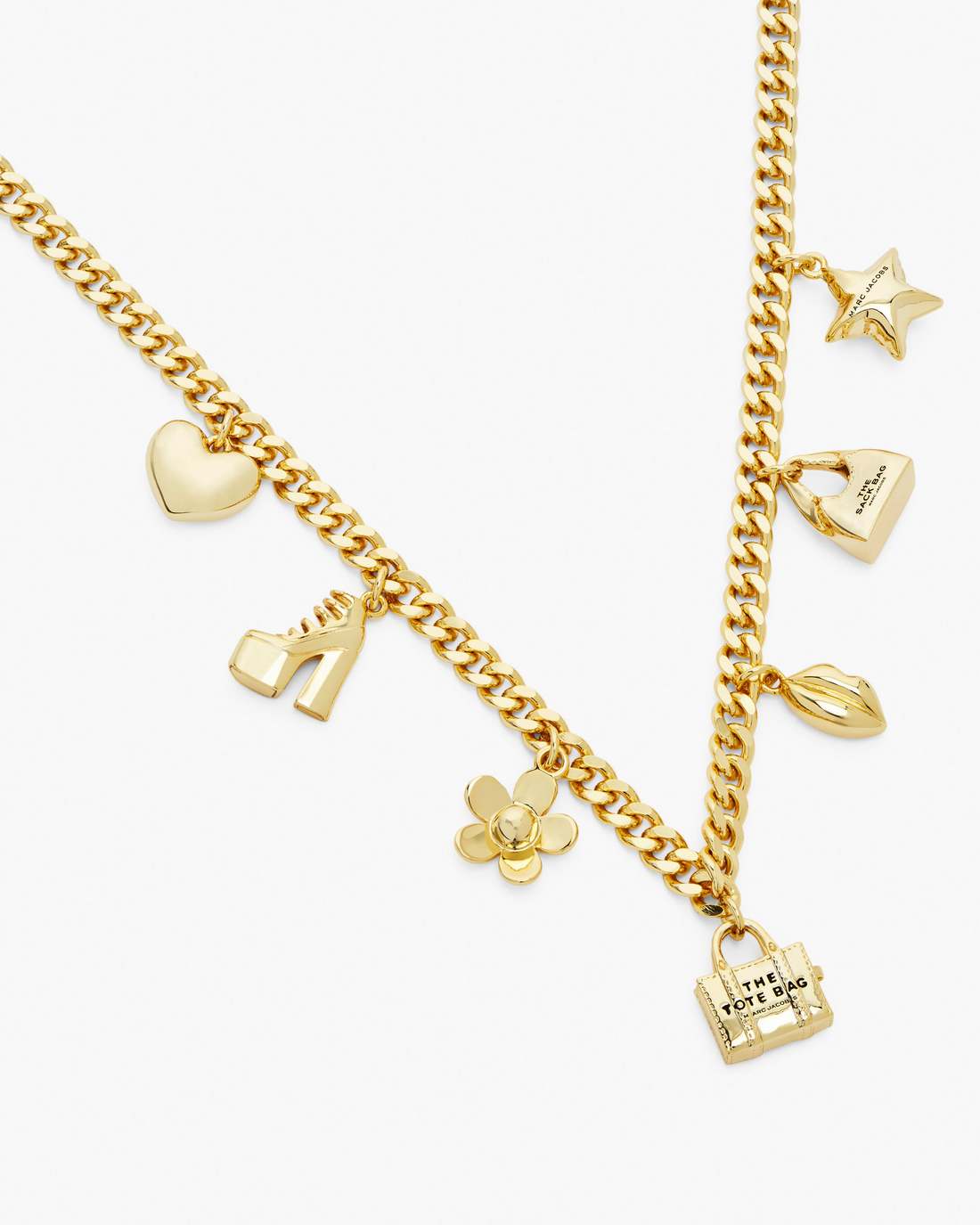 The Mini Icon Charm Necklace Light Antique Gold Marc Jacobs / JEWELRY