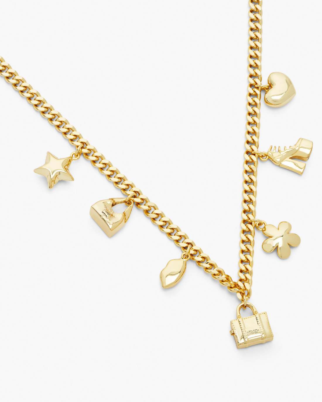 The Mini Icon Charm Necklace Light Antique Gold Marc Jacobs / JEWELRY