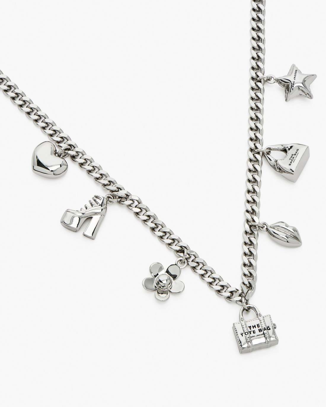 The Mini Icon Charm Necklace Light Antique Silver Marc Jacobs / JEWELRY