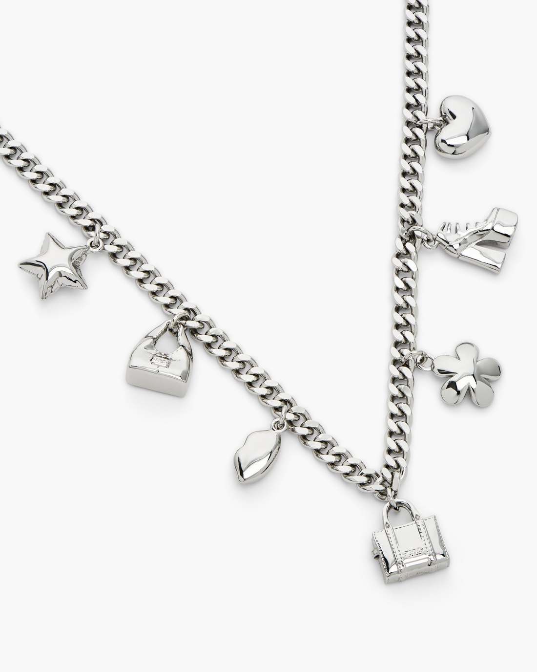 The Mini Icon Charm Necklace Light Antique Silver Marc Jacobs / JEWELRY