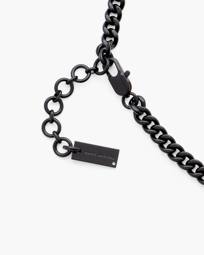 Mini Icon Pave Charm Necklace Black/Black Crystal Marc Jacobs / JEWELRY