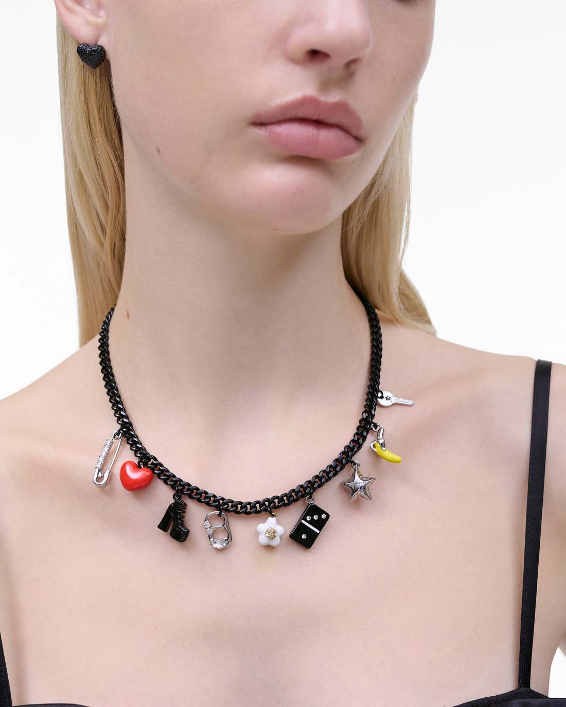 The Collector Charm Necklace Black Multi Marc Jacobs / JEWELRY