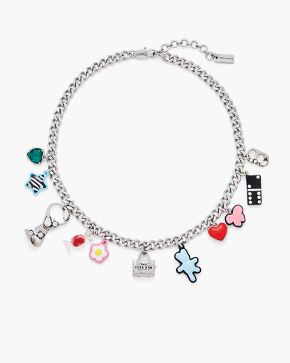The Sticker Charm Necklace Silver Multi Marc Jacobs / JEWELRY