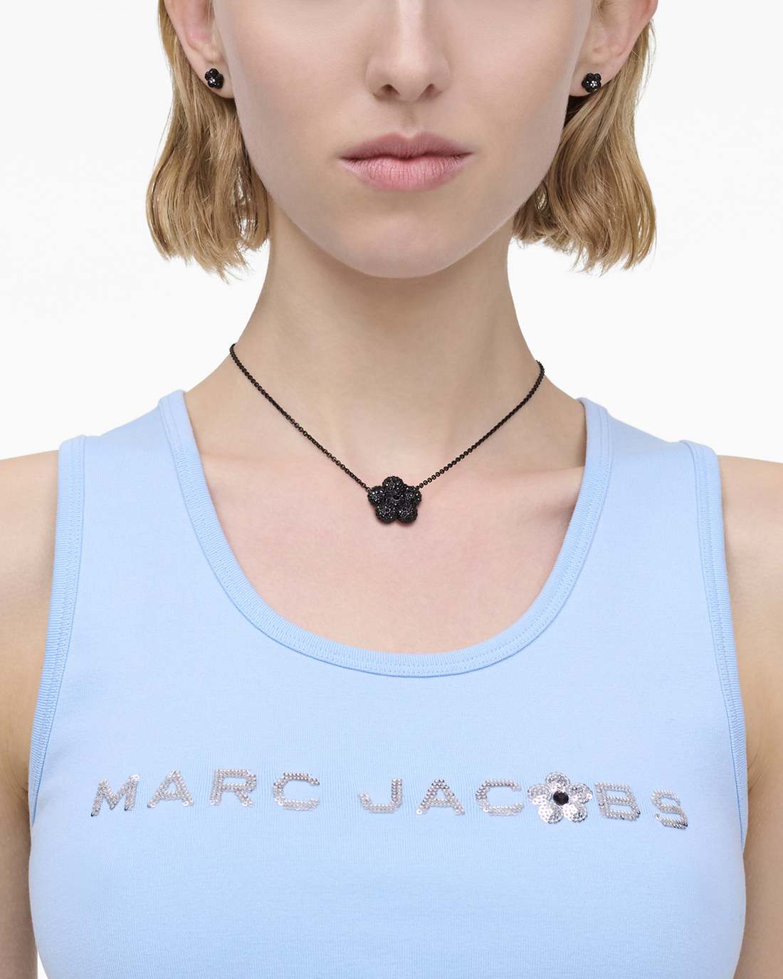 The Daisy Pave Necklace Black/Black Crystal Marc Jacobs / JEWELRY
