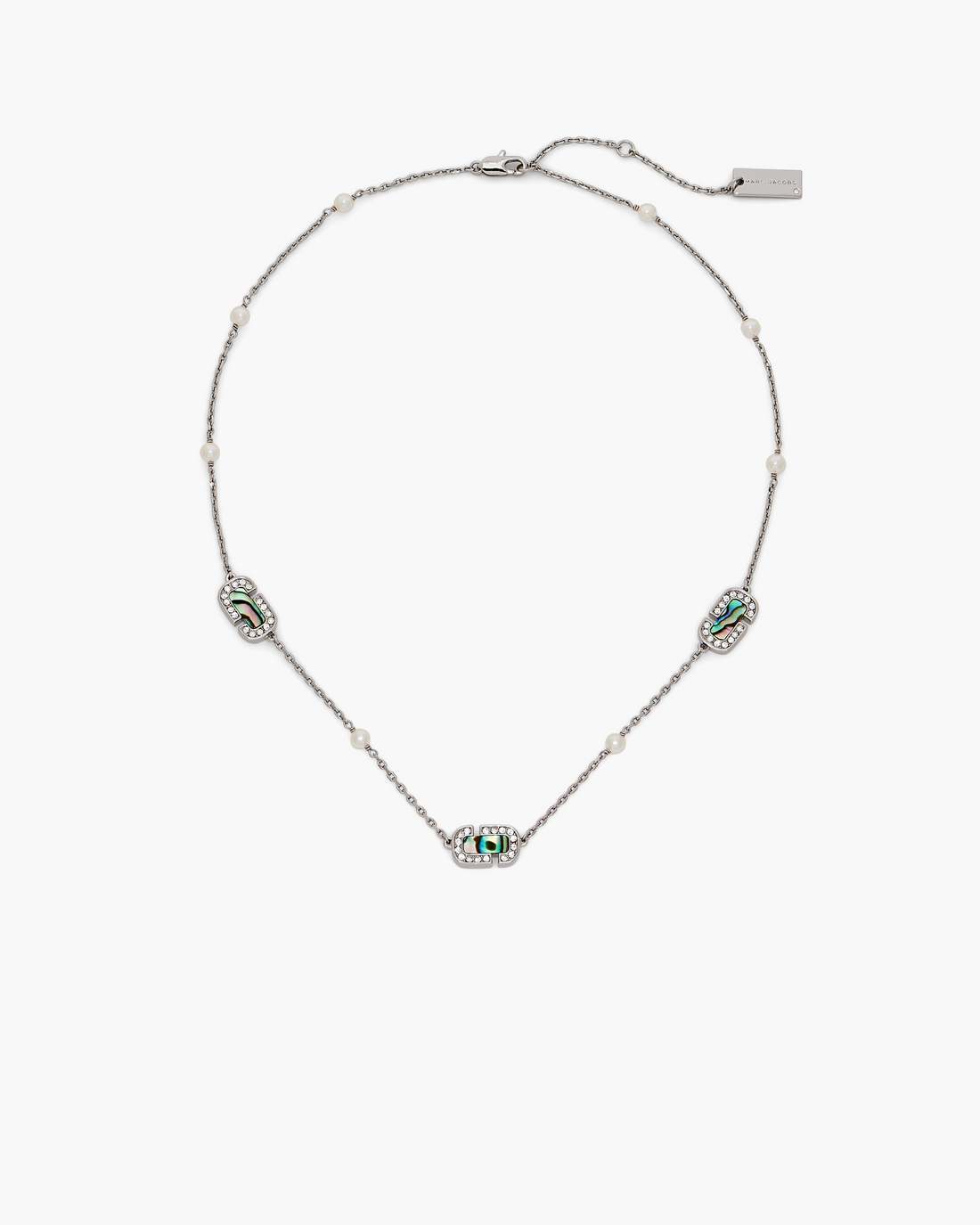 The J Marc Luxe Station Necklace Silver/Crystal Marc Jacobs / JEWELRY