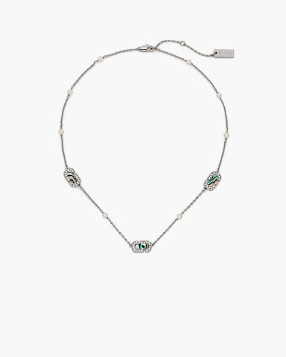 The J Marc Luxe Station Necklace Silver/Crystal Marc Jacobs / JEWELRY