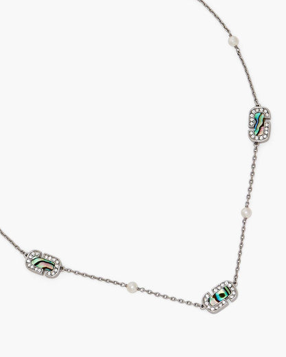 The J Marc Luxe Station Necklace Silver/Crystal Marc Jacobs / JEWELRY