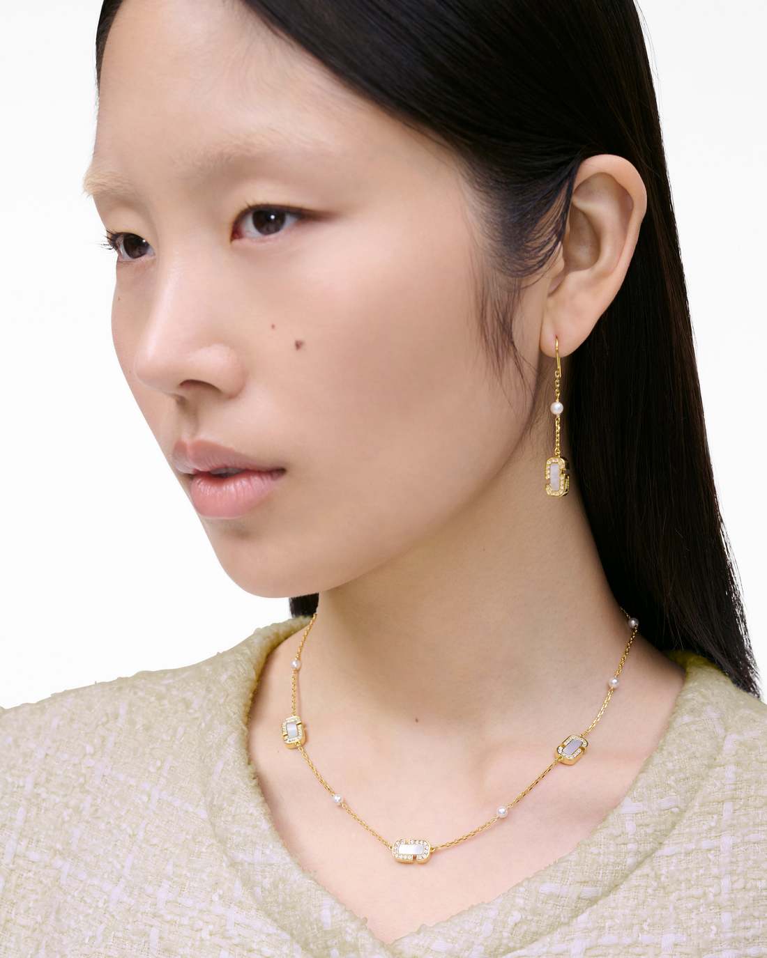 The J Marc Luxe Station Necklace Gold/Crystal Marc Jacobs / JEWELRY