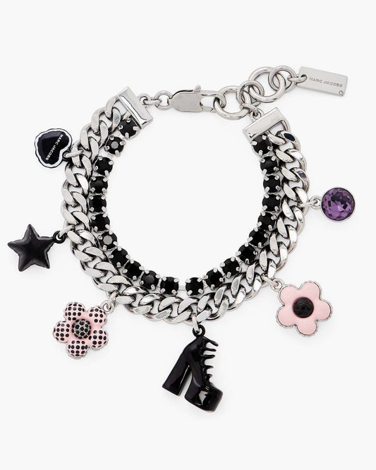 The Mini Icon Dot Charm Bracelet Silver/Multi Marc Jacobs / JEWELRY