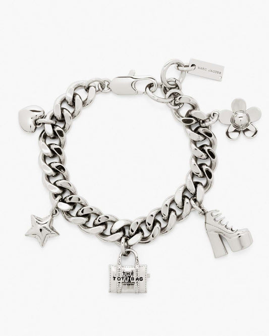 The Mini Icon Charm Bracelet Light Antique Silver Marc Jacobs / JEWELRY