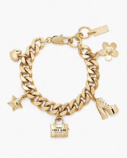 The Mini Icon Charm Bracelet Light Antique Gold Marc Jacobs / JEWELRY
