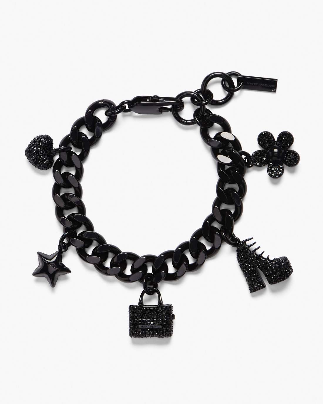 The Pave Mini Icon Charm Bracelet Black/Black Crystal Marc Jacobs / JEWELRY