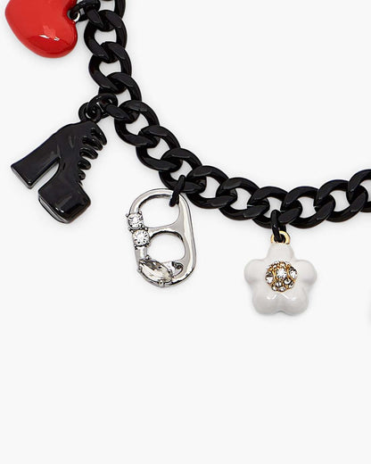 The Collector Charm Bracelet Black Multi Marc Jacobs / JEWELRY