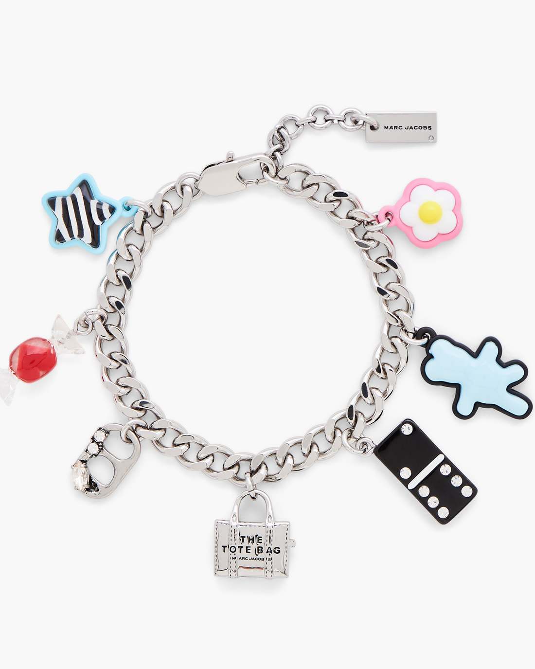 The Sticker Charm Bracelet Silver Multi Marc Jacobs / JEWELRY