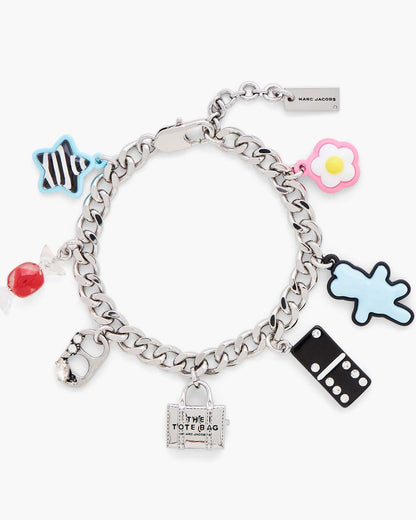 The Sticker Charm Bracelet Silver Multi Marc Jacobs / JEWELRY