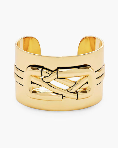 The Dual Statement Cuff Bracelet Gold Marc Jacobs / JEWELRY