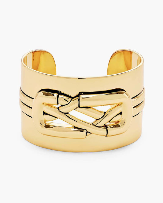 The Dual Statement Cuff Bracelet Gold Marc Jacobs / JEWELRY