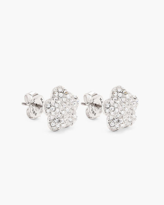 The Daisy Pave Stud Earrings Silver/Crystal Marc Jacobs / JEWELRY|NEW ARRIVALS
