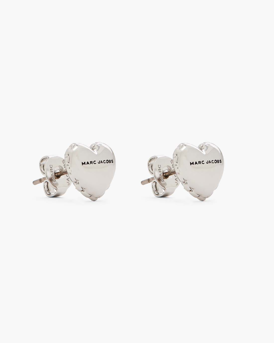 Marc Jacobs The Heart Balloon Stud Earrings Light Antique Silver