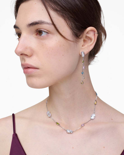 The J Marc Luxe Gem Linear Earrings Silver/Multi Marc Jacobs / JEWELRY