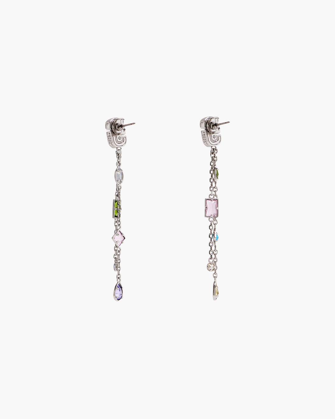The J Marc Luxe Gem Linear Earrings Silver/Multi Marc Jacobs / JEWELRY