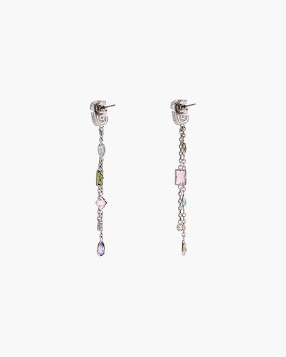 The J Marc Luxe Gem Linear Earrings Silver/Multi Marc Jacobs / JEWELRY