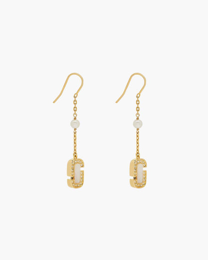 The J Marc Luxe Linear Earrings Gold/Crystal Marc Jacobs / JEWELRY