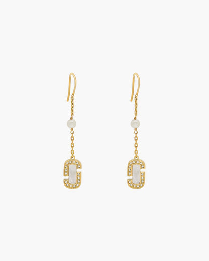 The J Marc Luxe Linear Earrings Gold/Crystal Marc Jacobs / JEWELRY