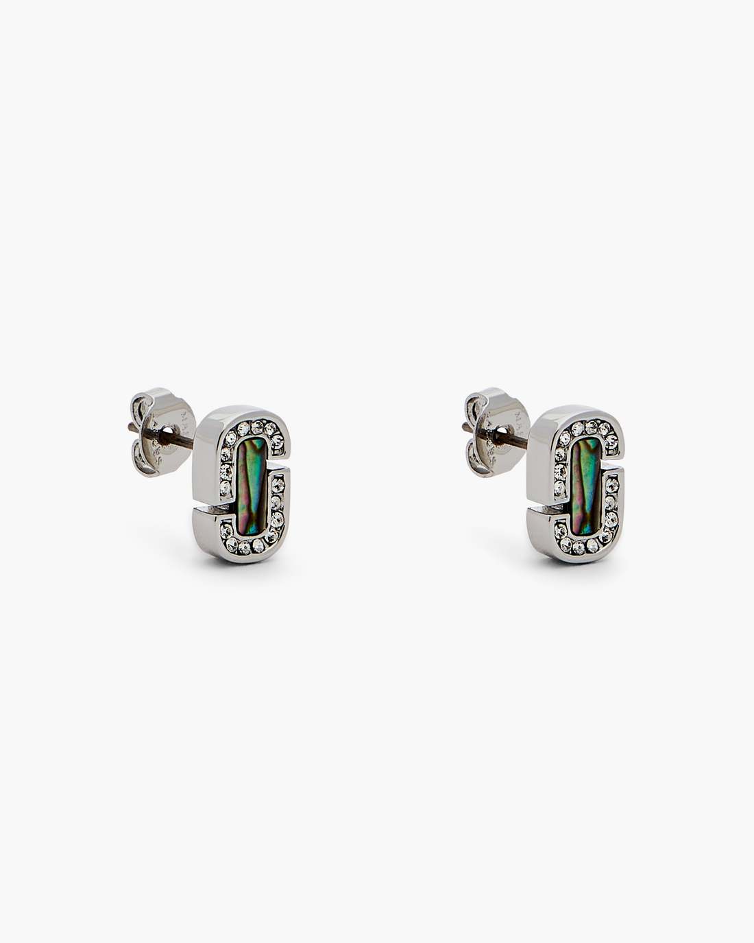 The J Marc Luxe Abalone Earrings Silver/Crystal Marc Jacobs / JEWELRY