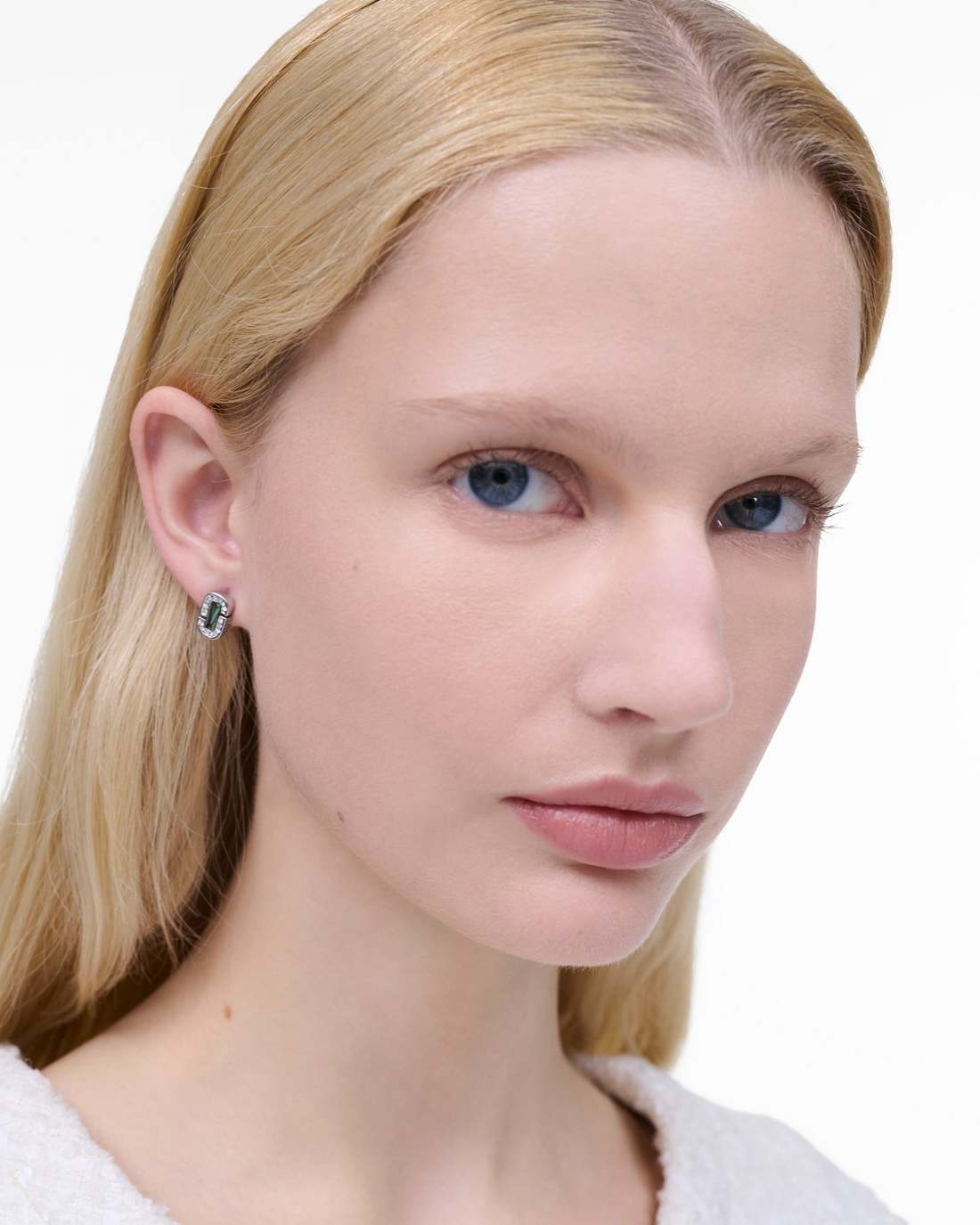 The J Marc Luxe Abalone Earrings Silver/Crystal Marc Jacobs / JEWELRY