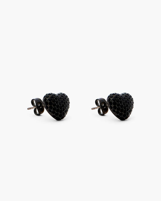 The Heart Balloon Pave Earrings Black/Black Crystal Marc Jacobs / JEWELRY