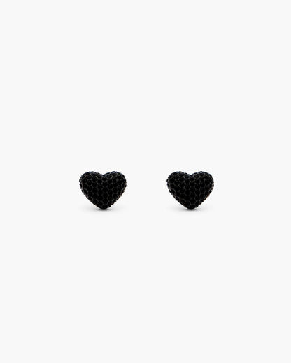 The Heart Balloon Pave Earrings Black/Black Crystal Marc Jacobs / JEWELRY