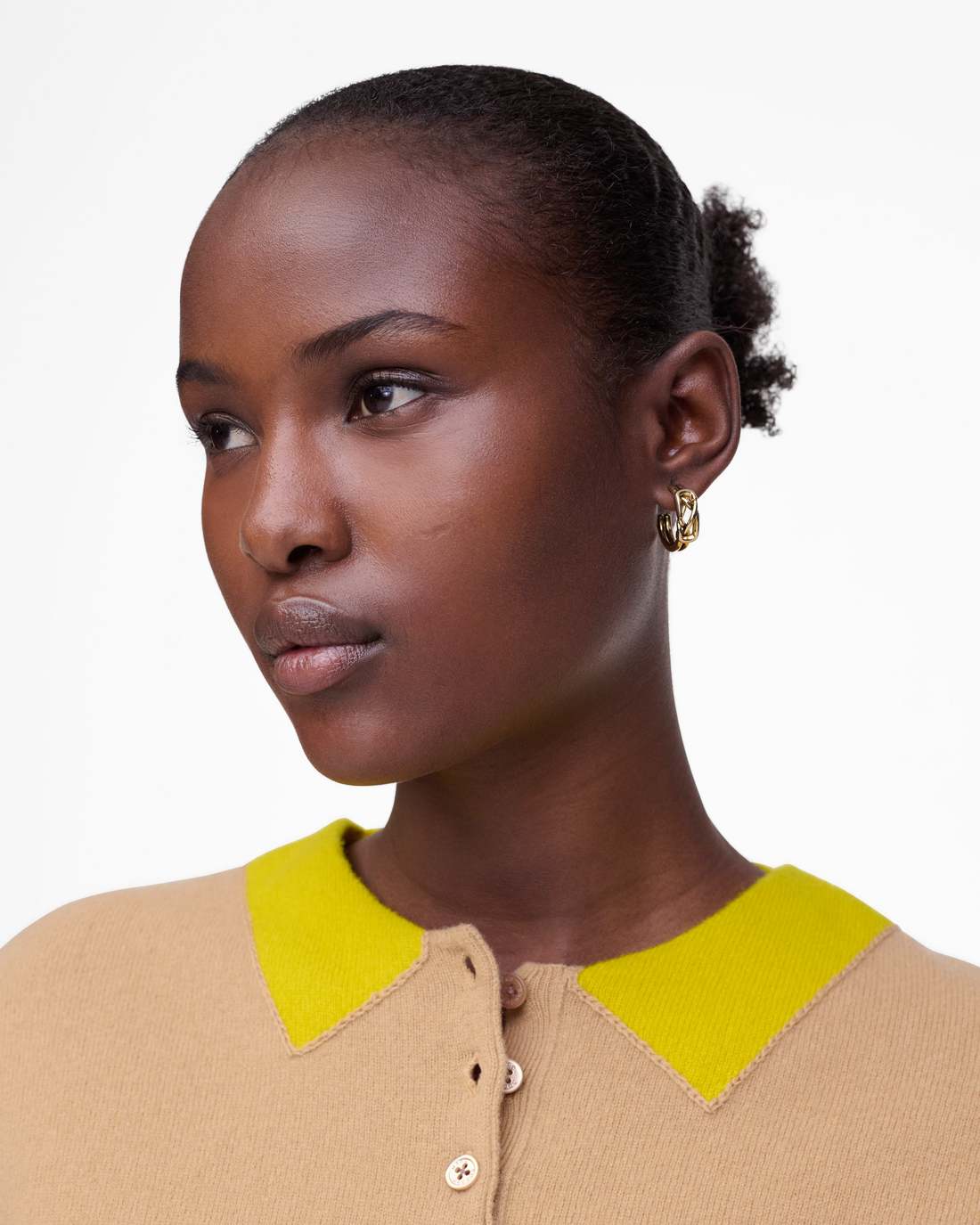 The Dual Hoop Earrings Gold Marc Jacobs / JEWELRY