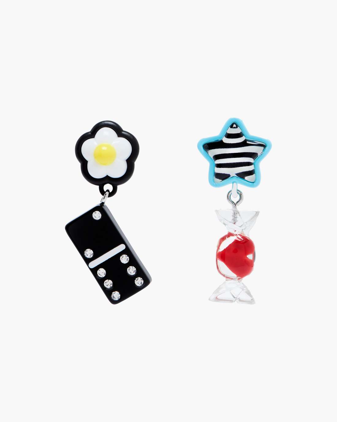 The Sticker Charm Earrings Silver Multi Marc Jacobs / JEWELRY