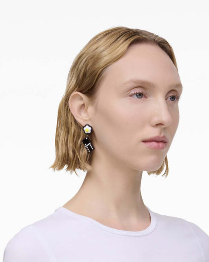 The Sticker Charm Earrings Silver Multi Marc Jacobs / JEWELRY