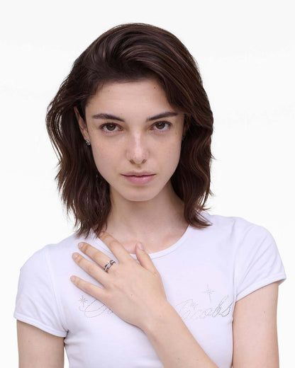 The Rouge Ring Set Silver/Multi Marc Jacobs / JEWELRY|NEW ARRIVALS