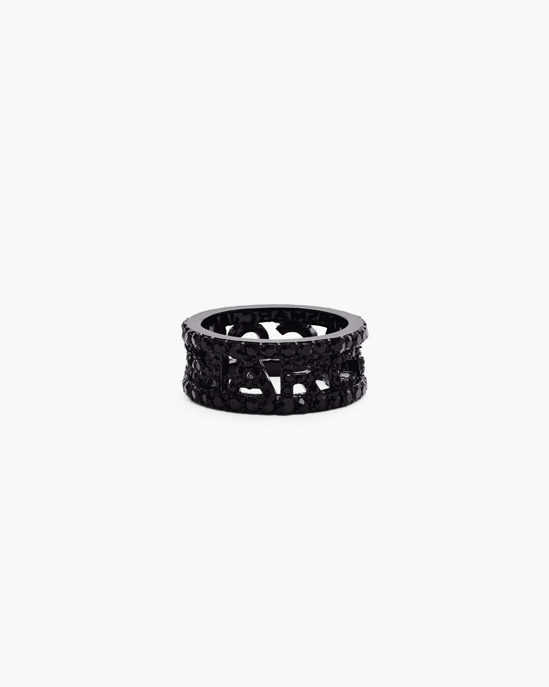 The Monogram Pave Ring Black/Black Crystal Marc Jacobs / JEWELRY