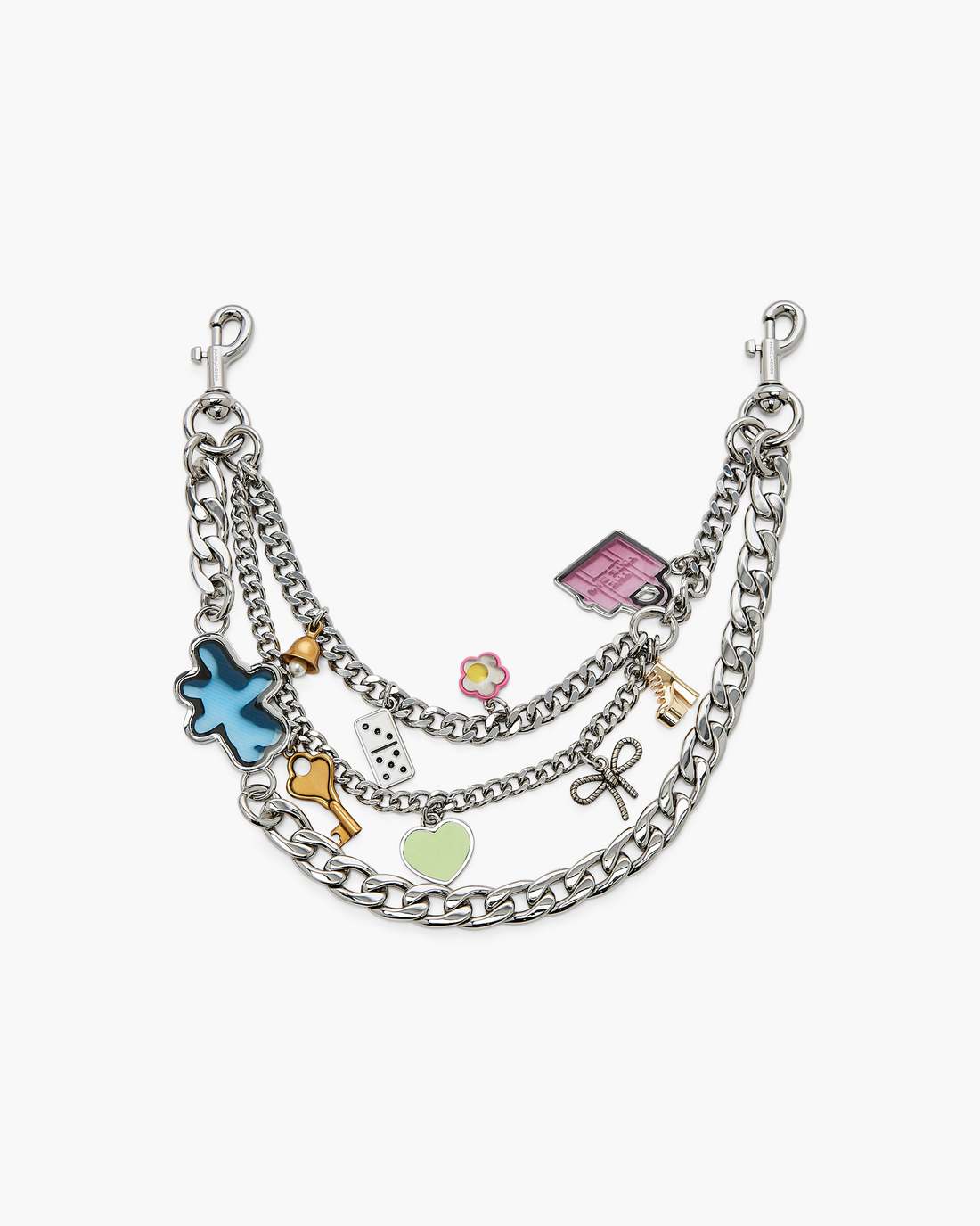 Marc Jacobs The Sticker Chain Shoulder Strap Nickel